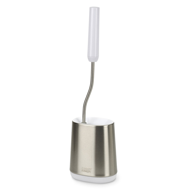 Flex Lite Toilet Brush with Steel Storage