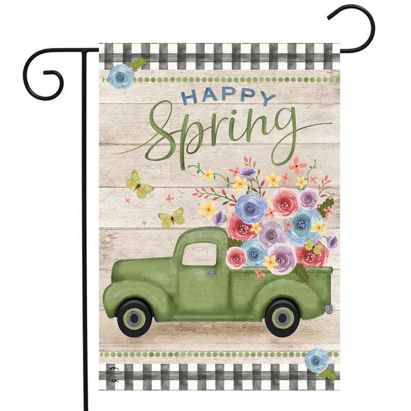 Drapeau de jardin Happy Spring
