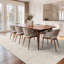 Tapis lavable à rayures rétro antidérapant (beige)-471381059-490636257