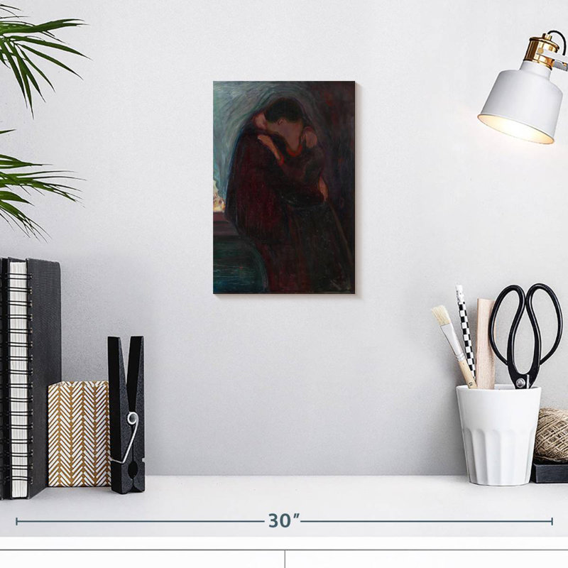 Hardie The Kiss Munch, H 12 po x l 8 po