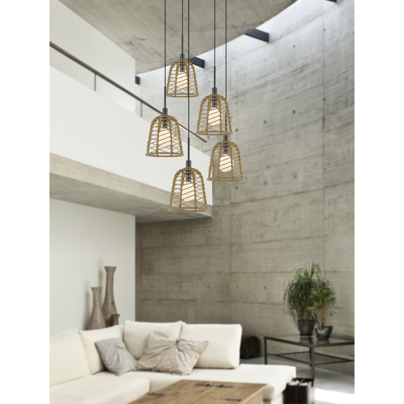 Luminaire suspendu gris anthracite 1 lumière Ullin