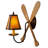 Kluge Steel Candle Wall Light