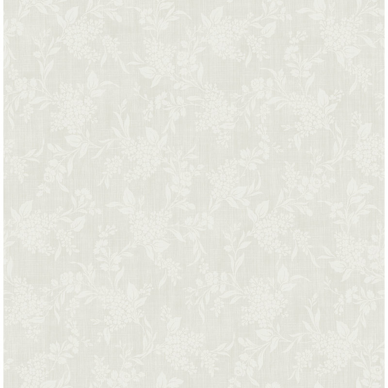 Tyrion Floral Roll, Light Gray/Pearl