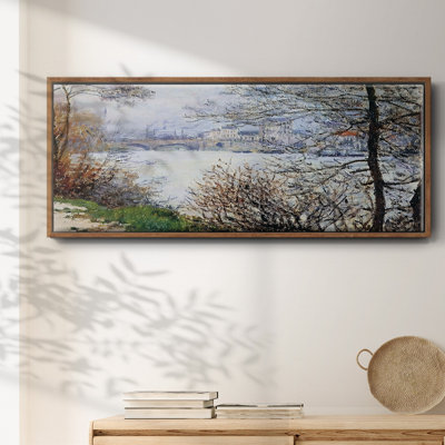 «Les rives de la seine, île de la Grande», reproduction sur toile flottante