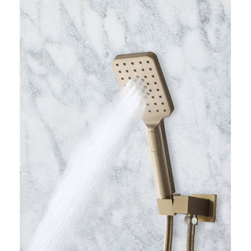 All-In-One Kit with Rough in-Valve, Brushed Gold