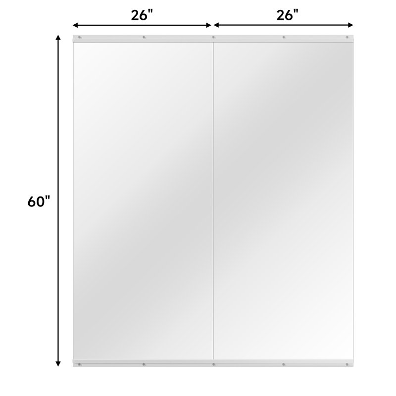 Miroirs d'entraînement pour la gymnastique à domicile, 2, 60 po x 26 po