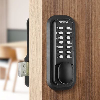 VEVOR Mechanical Keyless Entry Door Lock 14 Digit Keypad Surface-mounted Latch