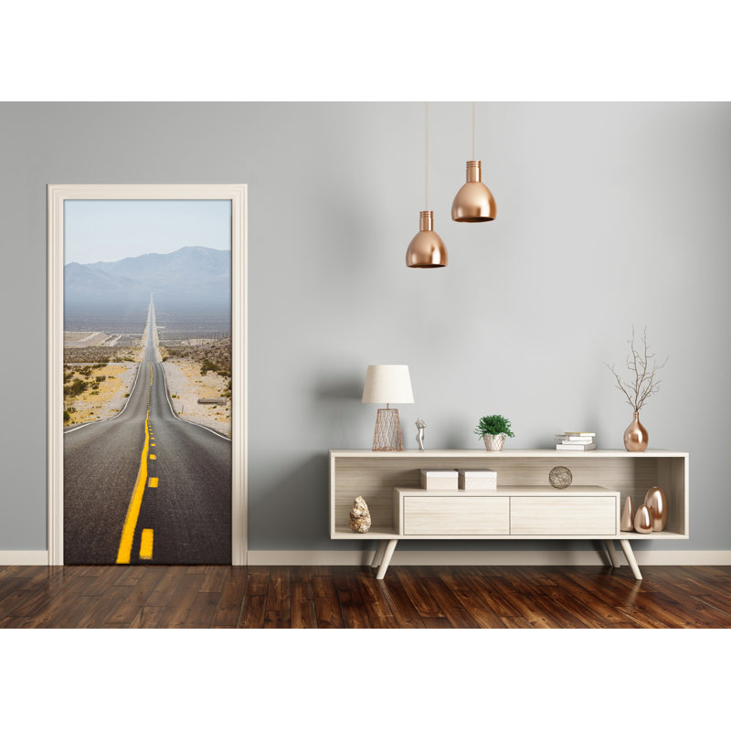 View Road Door Decal
