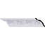 Endurathane Rose Crown Moulding, 3 7/8"H x 4"P x 5 5/8"F x 94 1/2"L, (8" Repeat), Factory Primed