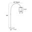 Lampe sur pied arquée 89 po Millport