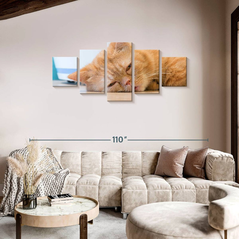 Sleeping Cat, 36" H x 80" W