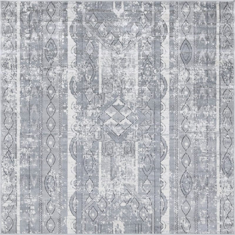Longford Striped Indoor Rug, Square 6'1"