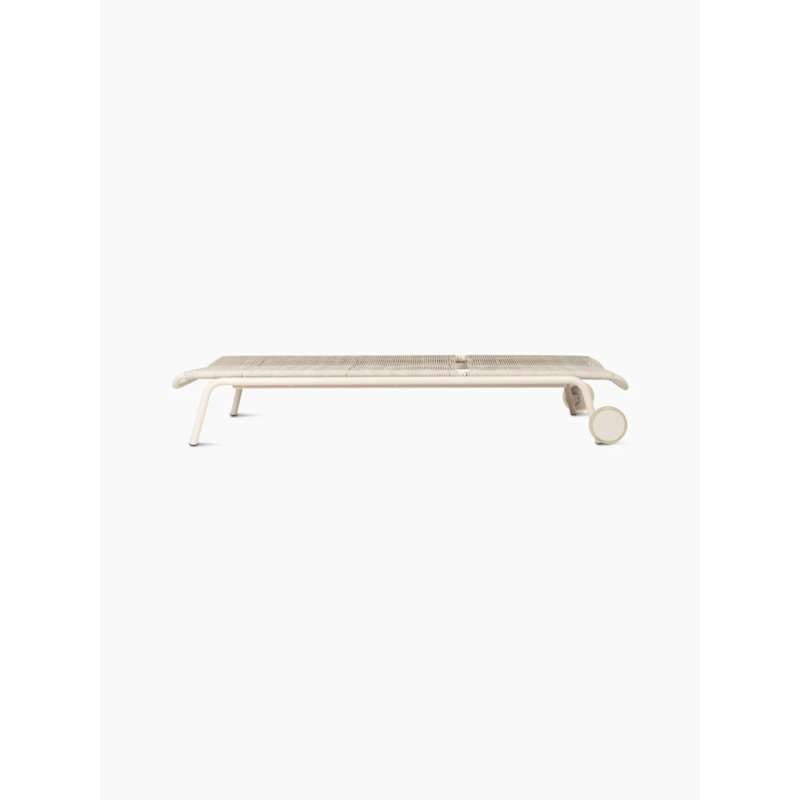 Kodo Outdoor Chaise Lounge, Dune White