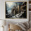 Mediaval château en hiver charme IV - Châteaux, art mural