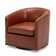 Gatwick Faux Leather Swivel Barrel Chair