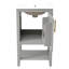 Meuble-lavabo de 20 po avec lavabo, armoire de salle de bain avec porte à fermeture douce, support de rangement et tablette ouverte-114497884