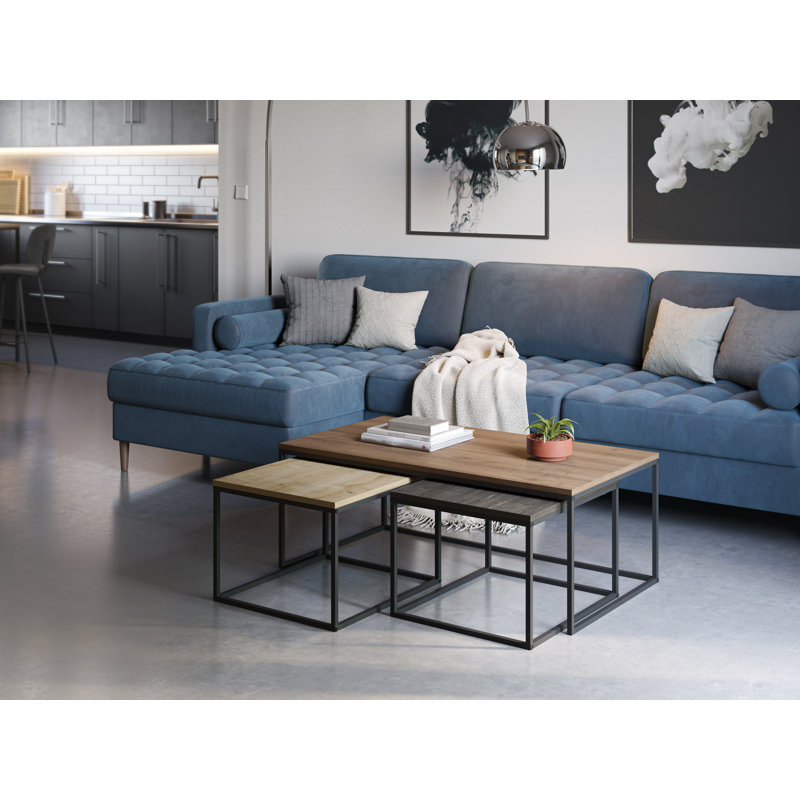 Table basse Camelia - Hitit - Saphir, Bois brun