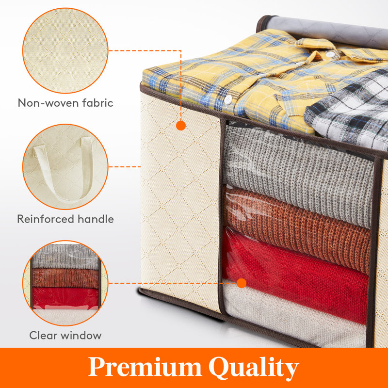 Manufactured Wood Clothing Rack Covers, Beige