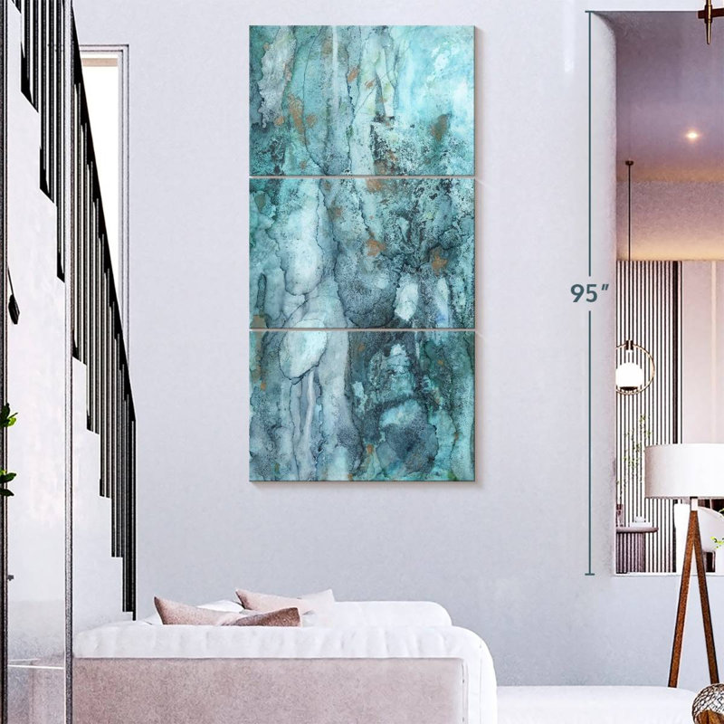Aquamarine, 80" H x 39" W