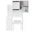 Small Size Left Bedside Cabinet Vanity Table + Cushioned Stool, Extra Large Sliding Mirror-1498559456
