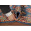 Tapis décoratif bleu Kazak