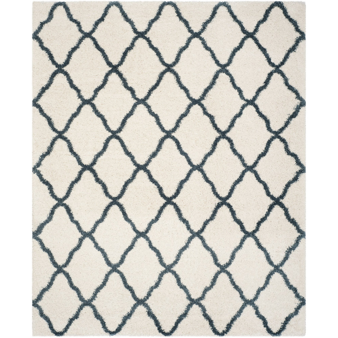 Darrold Hudson Shag Performance Geometric Rug House of Hampton® Rug 