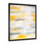 «Yellow and Gray Merging Abstract XVII», reproduction d'art moderne et contemporaine sur toile-526404752-526404753