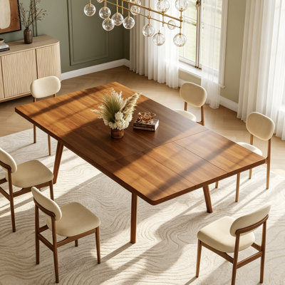 2-Way Extendable Dining Table for 4-10, 3-Stage Transformative Forms