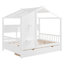 Lit en bois avec 2 tiroirs, lit pour enfant avec tablette de rangement-267656336