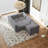 106*106" Chenille Modular L Shaped Sectional Sofa