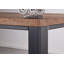 Villanders Oak Solid Wood Top Metal Base Dining Table-47484018-47484017