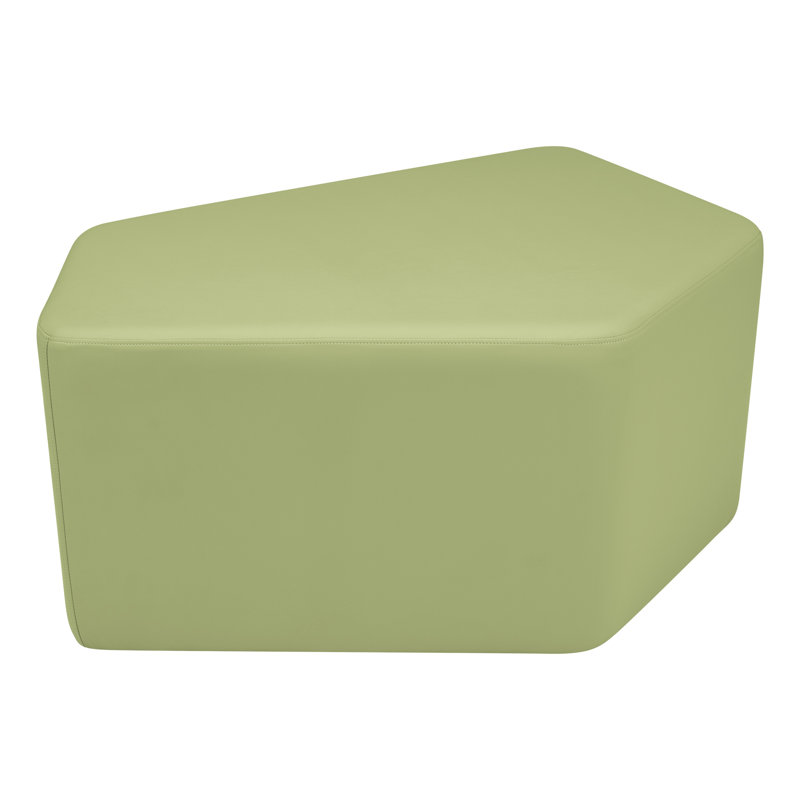 Tabouret Communedi Structuré de Learniture, H 18 po x l 39 po x P 28 po, Vert fougère, Non