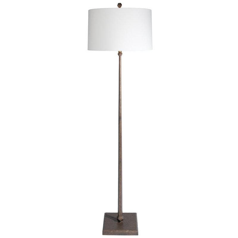 69.5'' Traditional Floor Lamp, Bronze, White