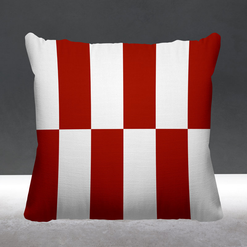 Coussin Luella, Rouge, 19 po x 19 po, Carré