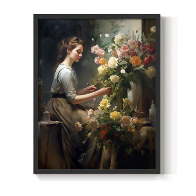 «WOMEN Series CDxxxi», reproduction encadrée - bois massif
