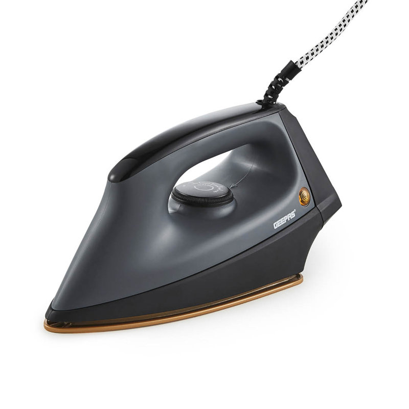 Geepas Dry Iron Clothes Heavyweight Electric Press 1200W Grey