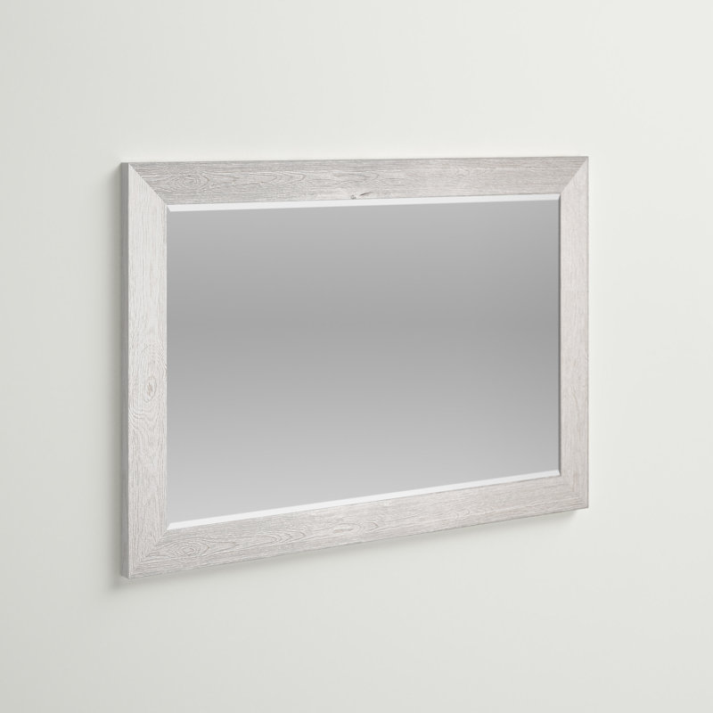 Migel Mirror, Distressed White, 42" x 30"
