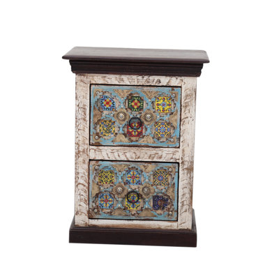 Dayne 45cm W Solid Wood Bedside Table