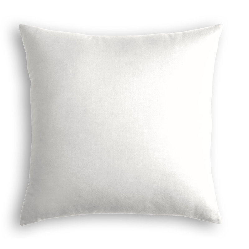 Coussin décoratif en lin , 26 po x 26 po, Blanc