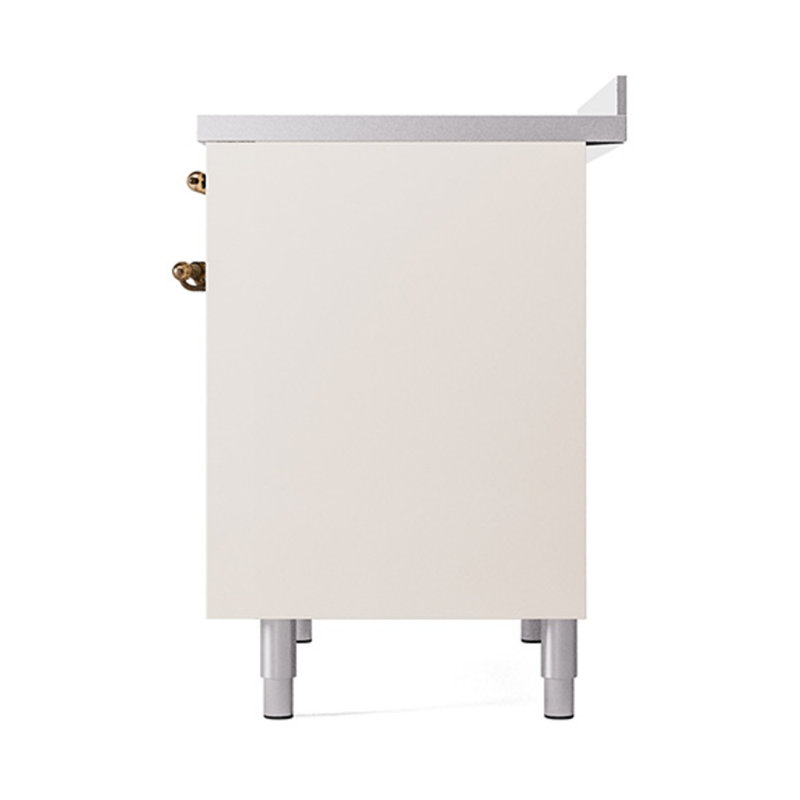 ILVE Nostalgie II Noblesse 40 in Induction Range, Antique White/Burnished