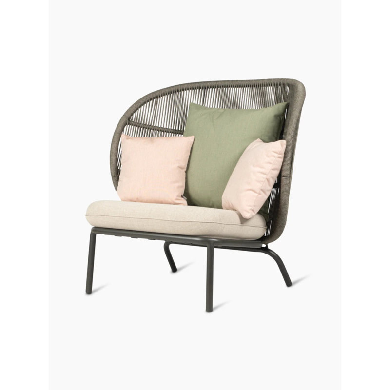 Kodo Outdoor Lounge Chair, Fossil Gray