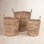 Seagrass Handmade Woven Decorative and Functional Storage Basket with Handles