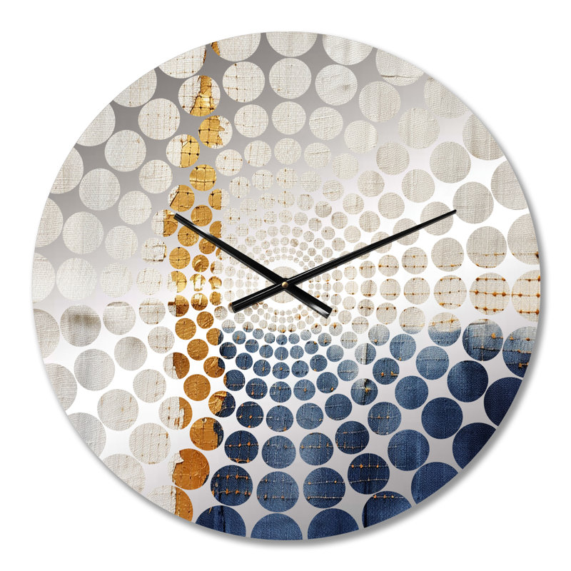Magnola - Horloge murale peinture abstraite, Petit