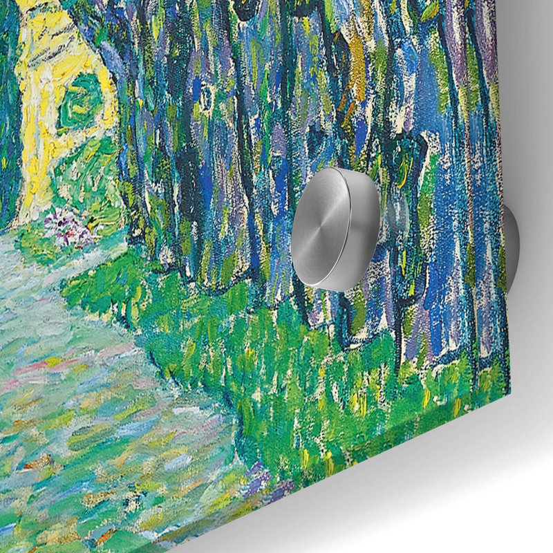 «Avenue To Kammer Castle» par Gustav Klimt, art mural en verre acrylique, H 36 po x l 36 po x P 0,2 po