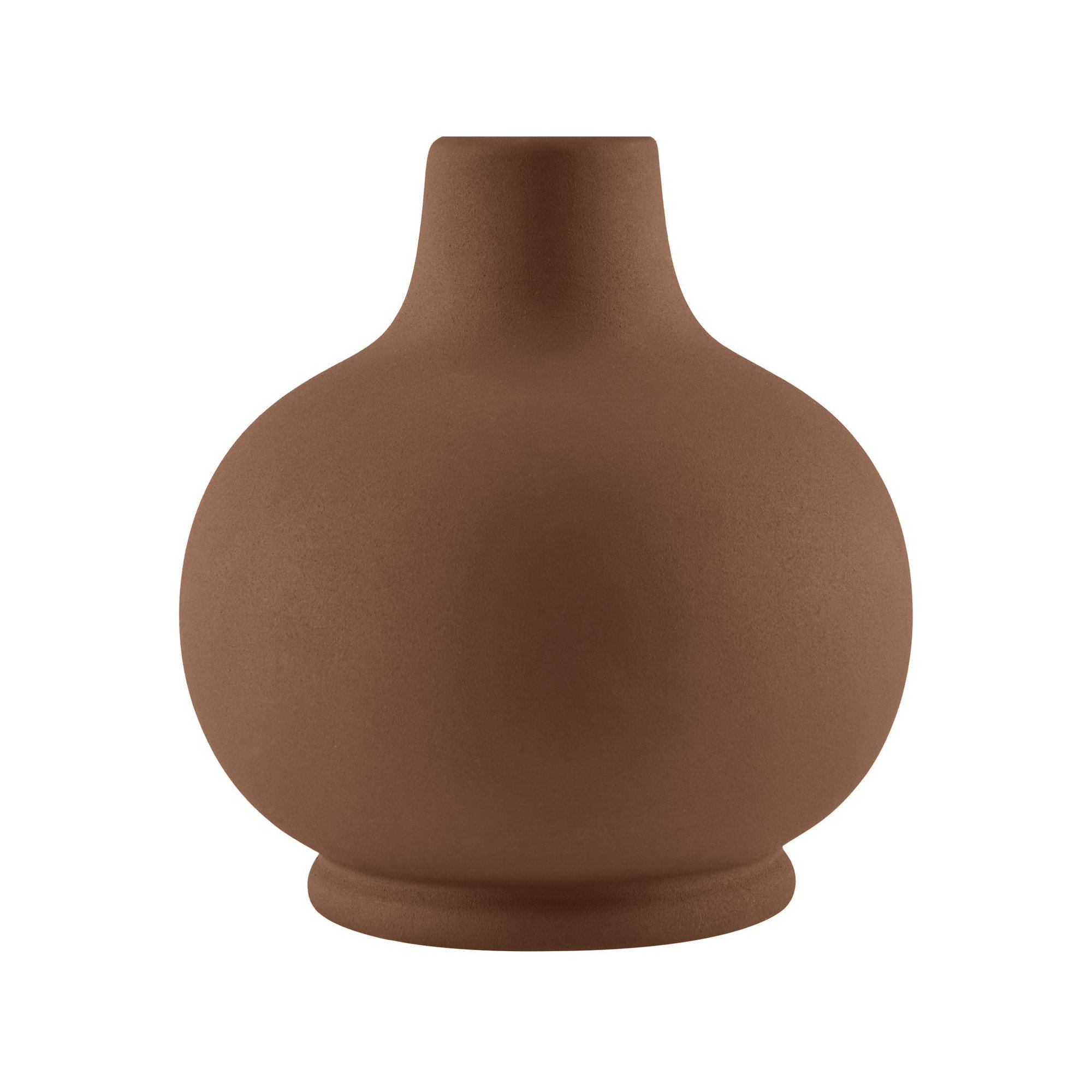 Momsen Scallop Shade Matte Lamp, 13"H x 8"W x 8"D, Brown, Natural