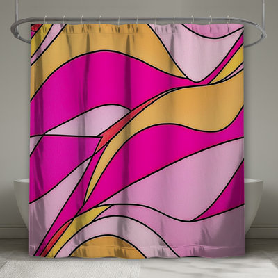 Abstract Shower Curtain -  Art Bathroom Decor Contemporary