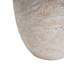 Rounded Tapered Cylindrical Structure Side Table,Travertine Finish