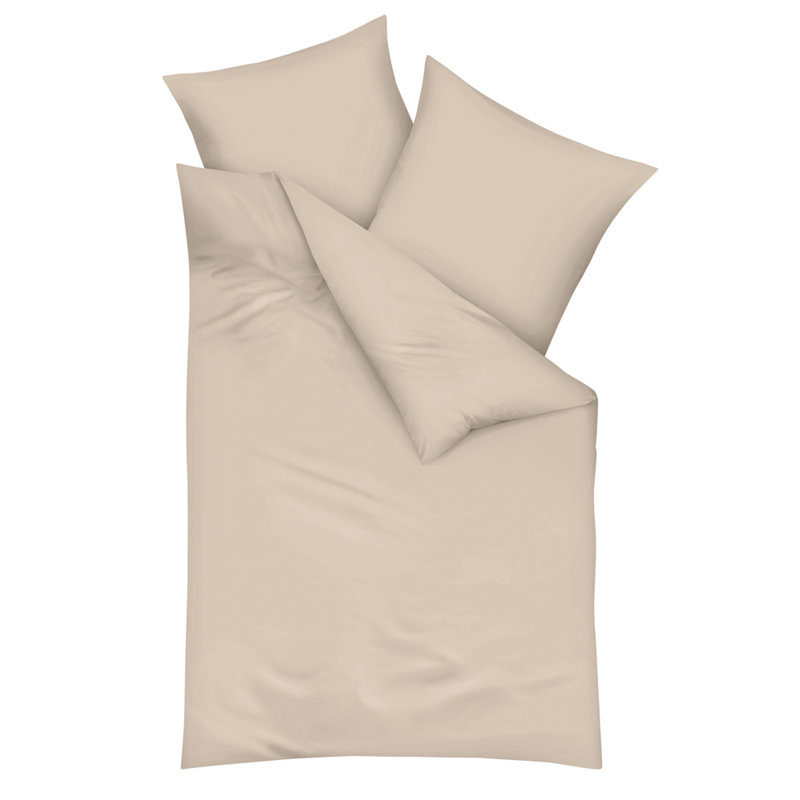 Seersucker Duvet Cover Set, Natural, 155 x 220 cm - 1 Pillowcase (80 x 80 cm)