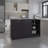 Kitchen Island Two Cabinets, Three Open Shelves