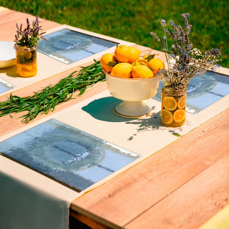 Polyester Abstract Rectangle Placemat